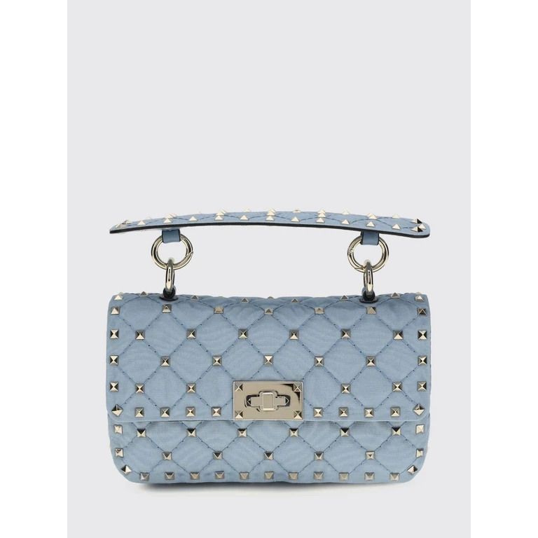 Rockstud Spike Mini Handbag in Embroidered Viscose with Studs (8W0B0123DIIR9U)