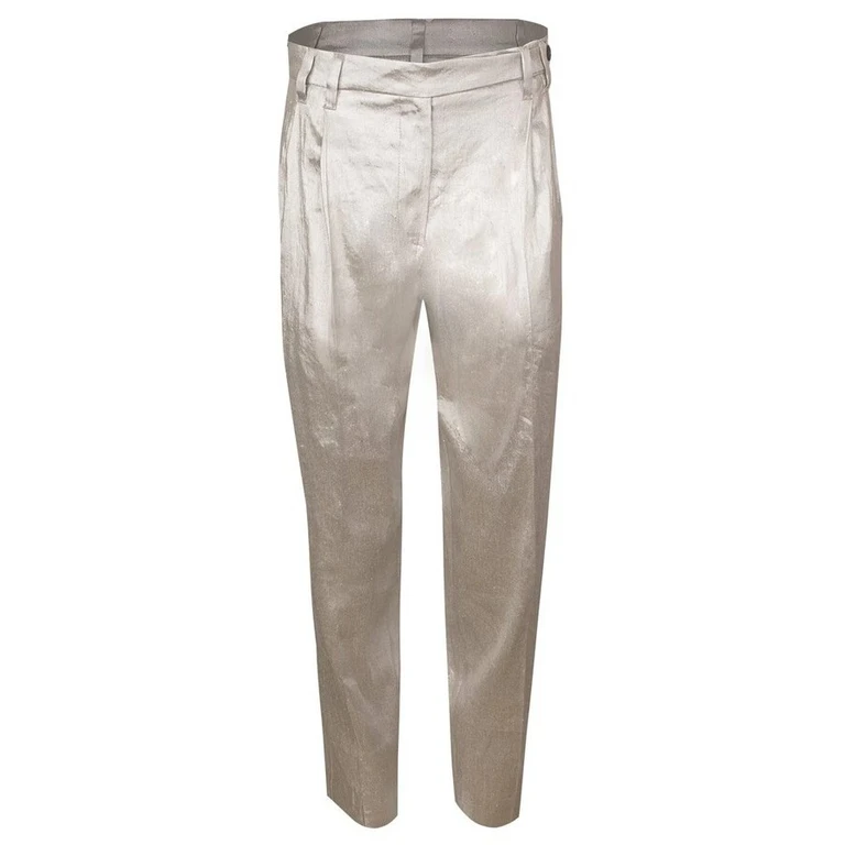 Wolight Beige Linen Trousers