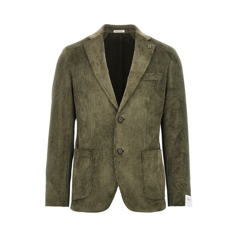 'Venezia' corduroy single-breasted jacket Man 48
