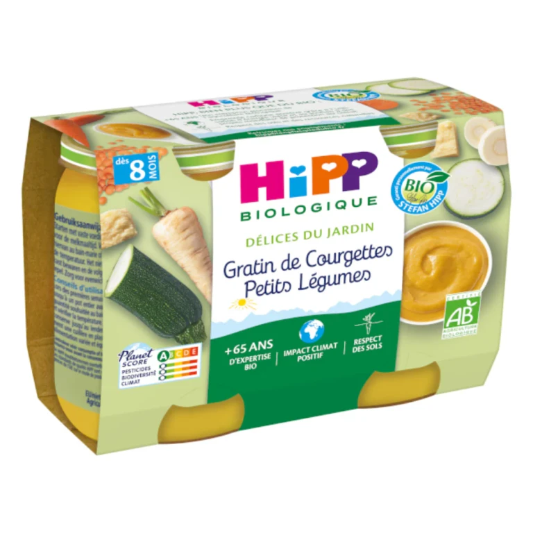 Garden Delights - Courgette Gratin with Small Vegetables - From 8 months - ORGANIC 2X190G