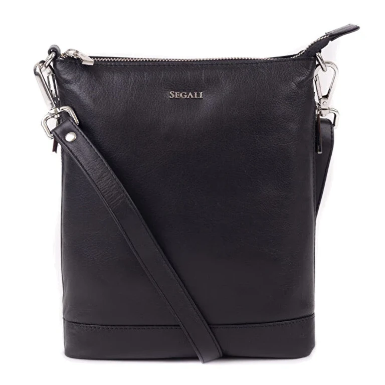 Women's Leather Shoulder Bag 3707 black