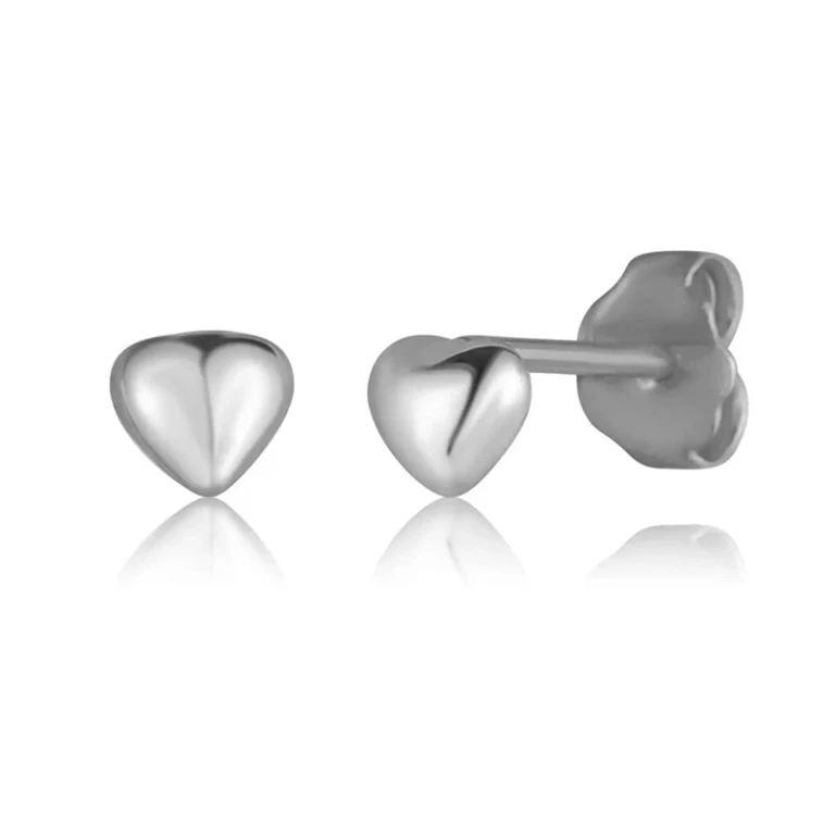 Small Silver Heart Earrings Svle3264Xf30000