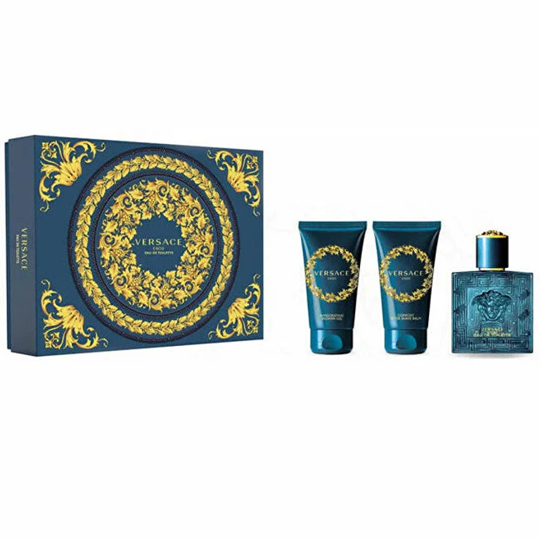 Eros - eau de toilette spray 50 ml + shower gel 50 ml + aftershave 50 ml