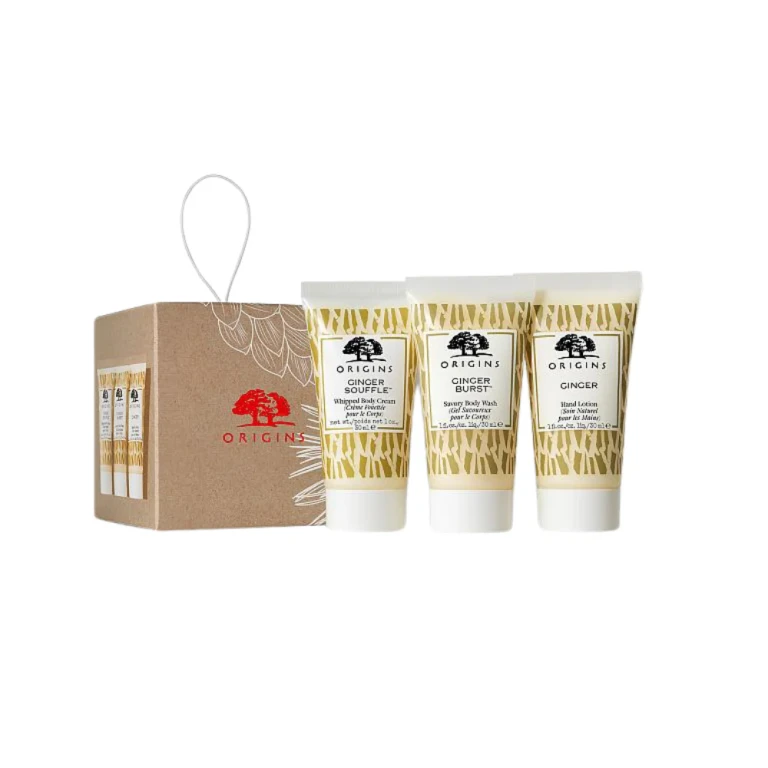 Gift Set Origins Ginger Body and Hands 30 ml - Cleanser, Lotion and Nourishing Cream