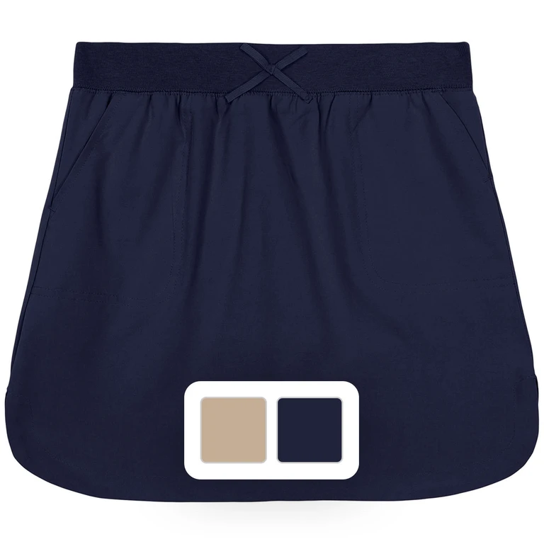 Girls Uniform Skirt Navy 10:- Navy, 10