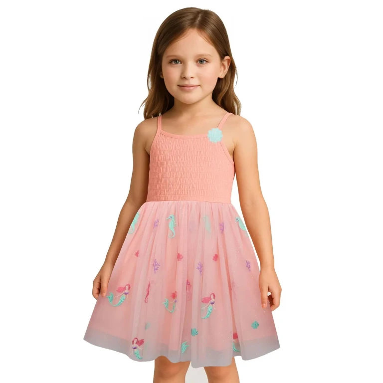 Tutu Dress Coral 3T:- Coral, 3T