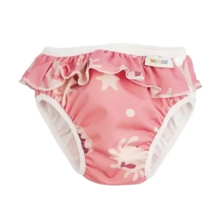 Swim Diaper-Panties M, Pink Whale