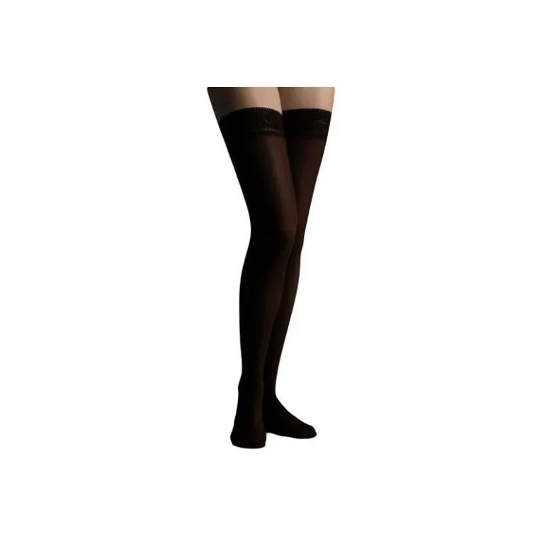 Black lace hold-ups Medilast size M