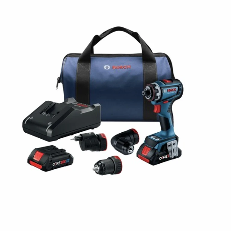18V Brushless Lithium-Ion Cordless Drill Driver Kit with 5-in-1 Flexiclick System (4 Ah)