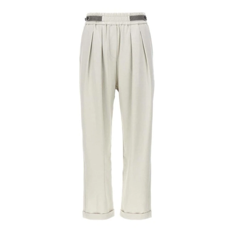Wooff White Relaxed Trousers