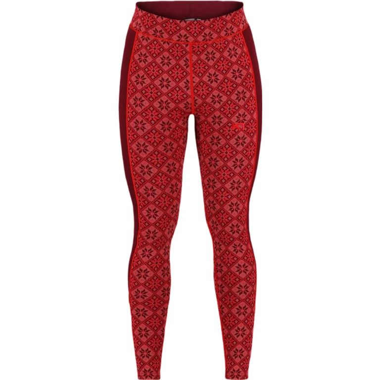 Rose Wool High Waist Base Layer Pants - Women's