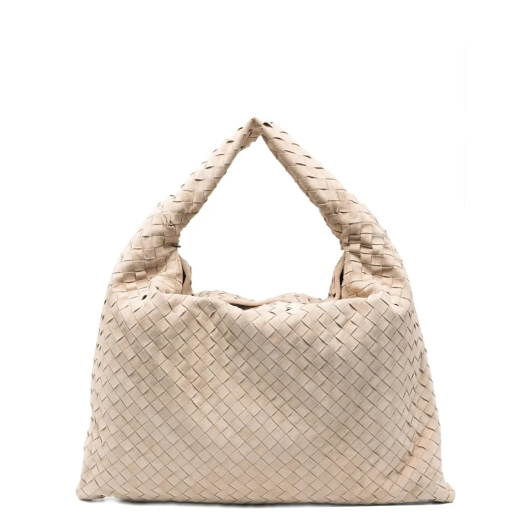 Leather Handbag Hop Beige