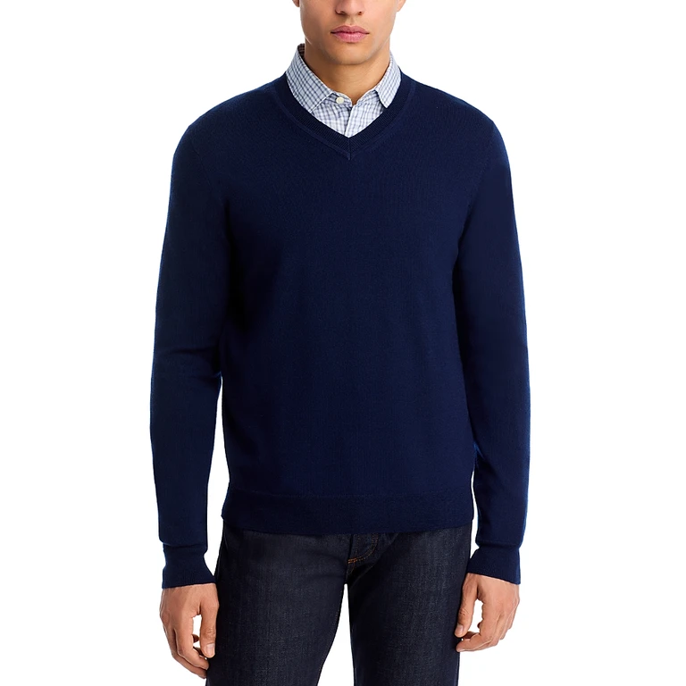 V-Neck Merino Wool Sweater - Exclusive