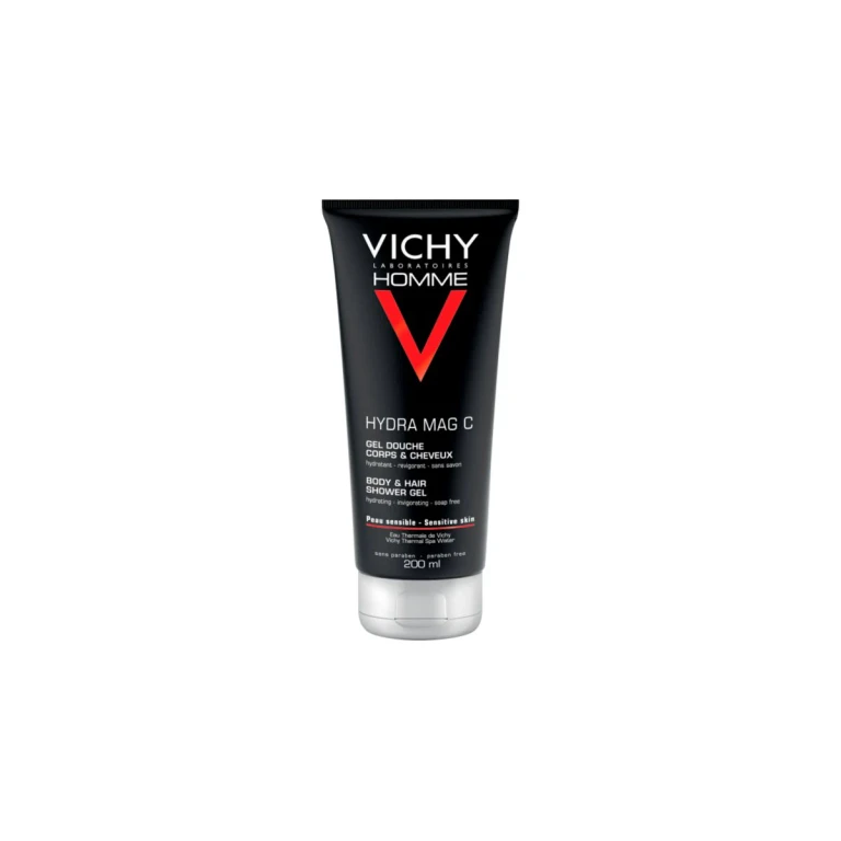 Vichy Men's Hydra Mag C Invigorating Moisturizing Shower Gel 200ml