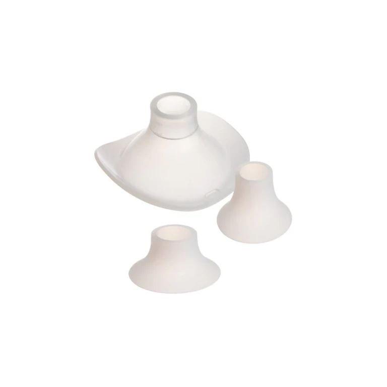 Replacement Silicone Silicone Spare Parts for Breast Pumps Set of Flanges and Inserts (24/21/19mm) Hands Free 3pcs