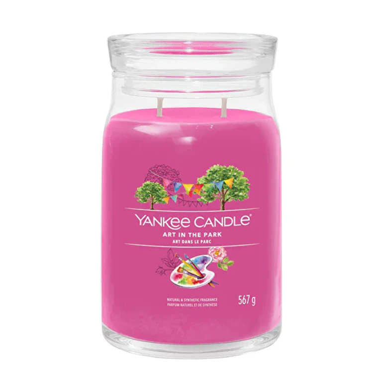 Signature Aromatic Candle in Large Glass Art In The Park 567 G