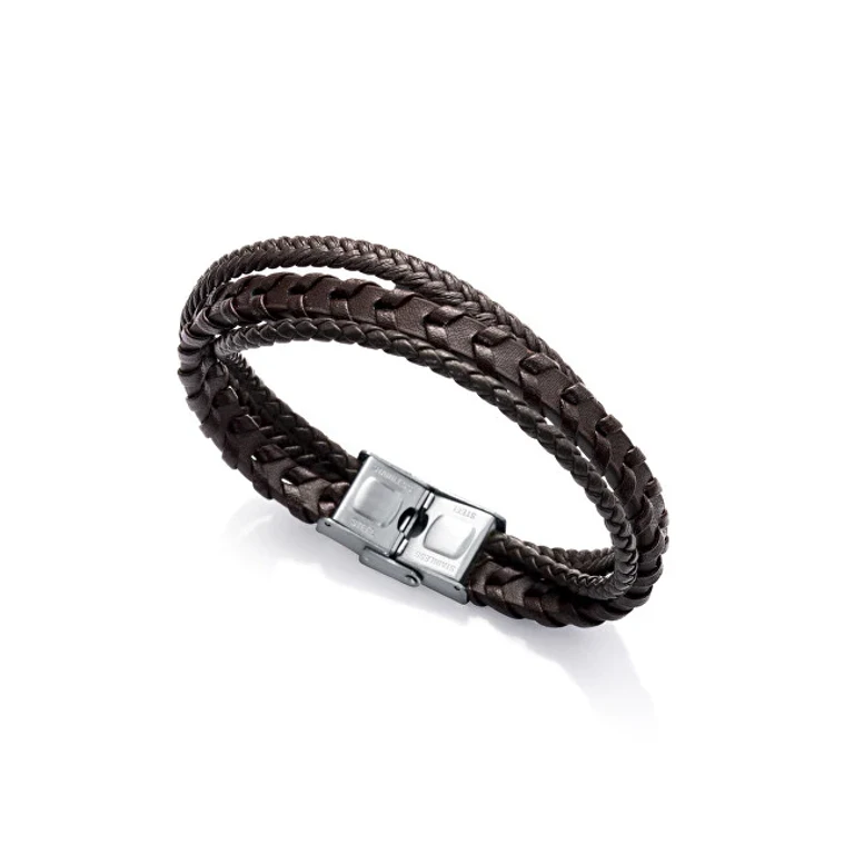 Brown Leather Bracelet For Men Magnum 1334P01011