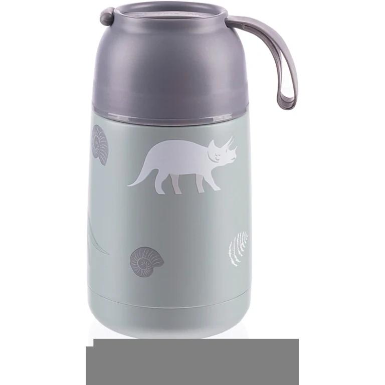 Thermos with silicone support to eat Dino 620 ml