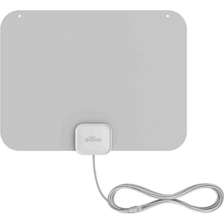 Leaf Ultra-Thin Indoor TV Antenna, UHF VHF, 40-Mile Range, Multi-Directional, 4K UHD, NEXTGEN TV (12ft Cable)