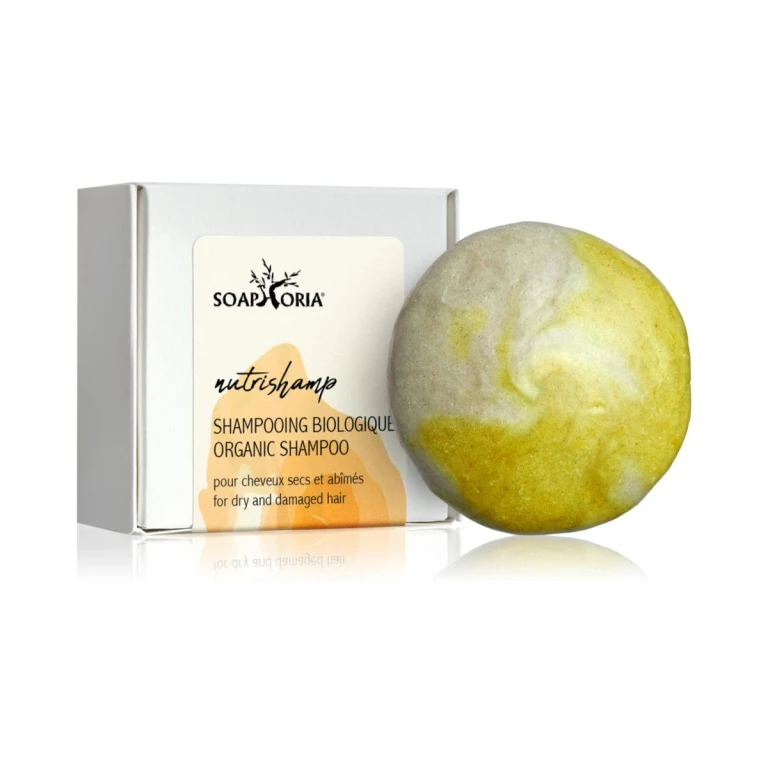 organic solid shampoo for damaged and dry hair 60 g
