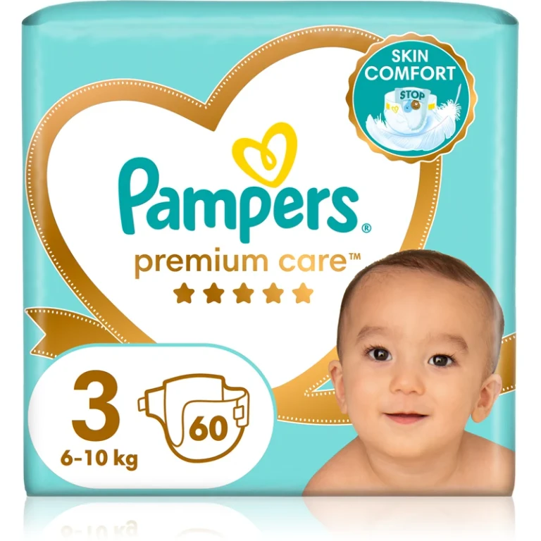 Premium Care size 3 disposable diaper 6-10 kg 60 pieces