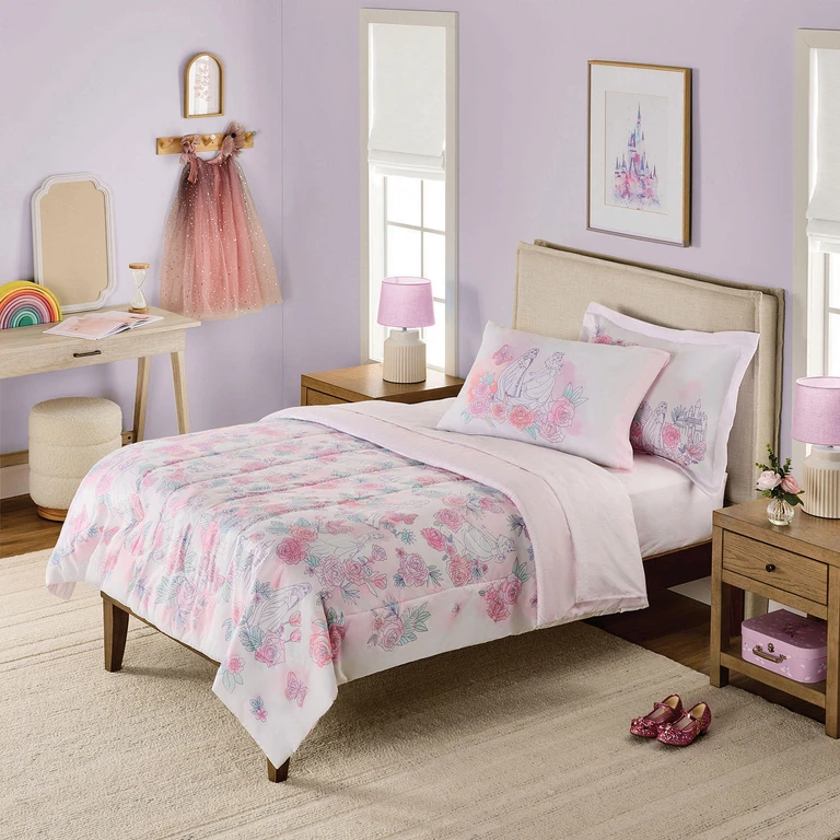 Princess 7PC Full-Sized Bed-in-a-Bag:- Princess, Twin