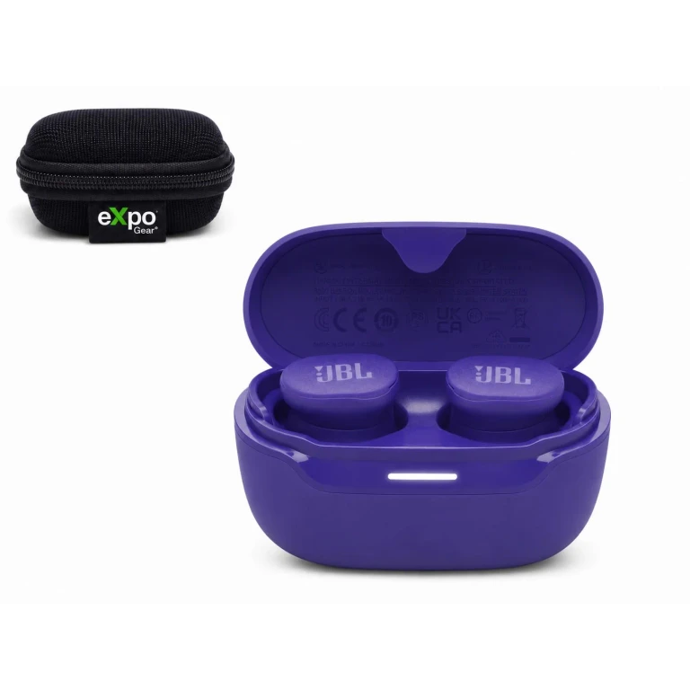 Endurance Race 2 True Wireless Sport Earbuds with Hard Case Purple (Bundle)