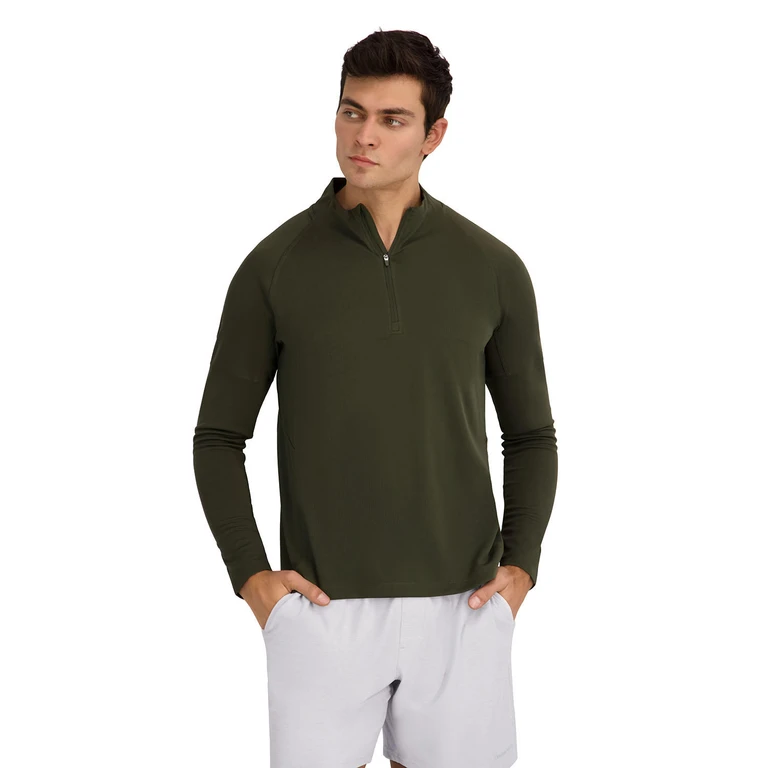 Trail Quarter Zip Green S:- Green, S