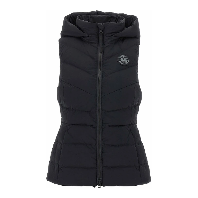 Gewatteerd nylon gilet - Zwart