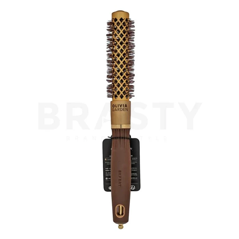 Expert Blowout Shine Round Brush Wavy Bristles Gold and Brown 20 mm