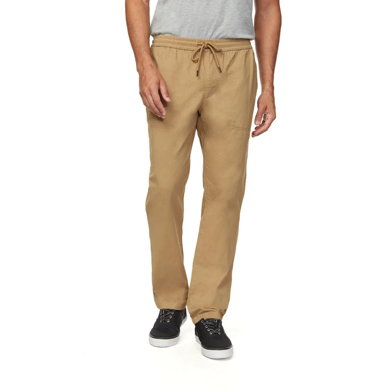 Buffalo Pull On Twill Pant Khaki L:- Khaki, L