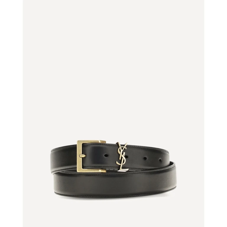 Box Laque leather Belt Male 110