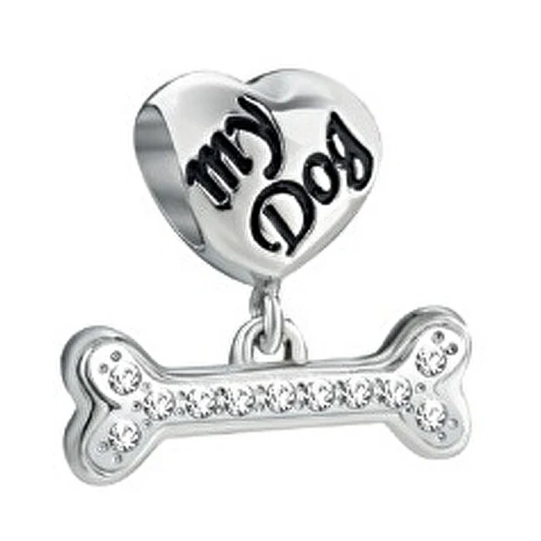 Stainless Steel Drops Dog Pendant Scz703