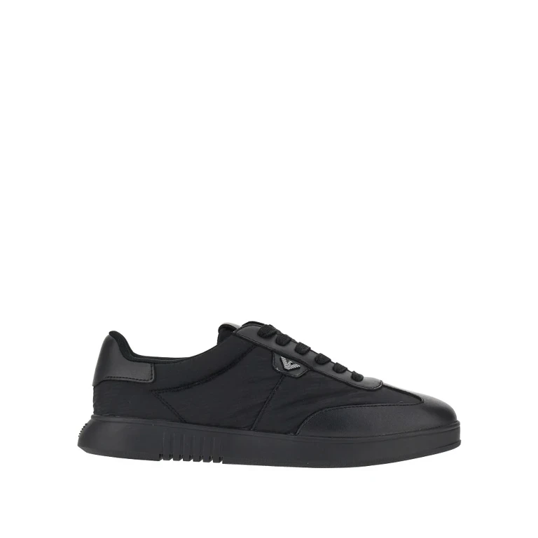 Nylon and leather sneakers with Eagle logo Man 6