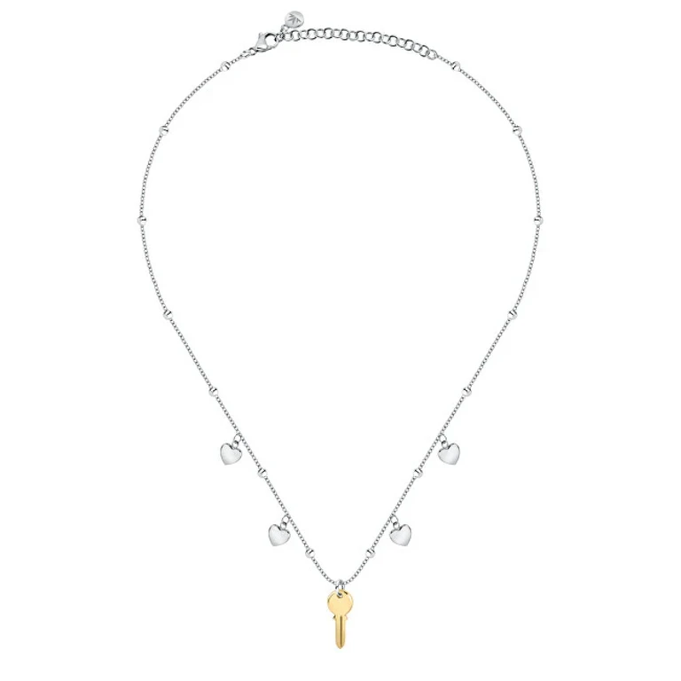 Original Two-Tone Necklace with Passions Saun05 Pendants
