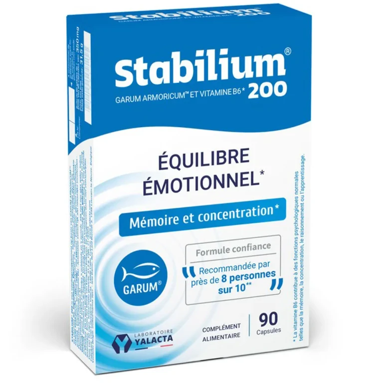 Stabilium 200 Garum Armoricum and Vitamin B6 90 Capsules