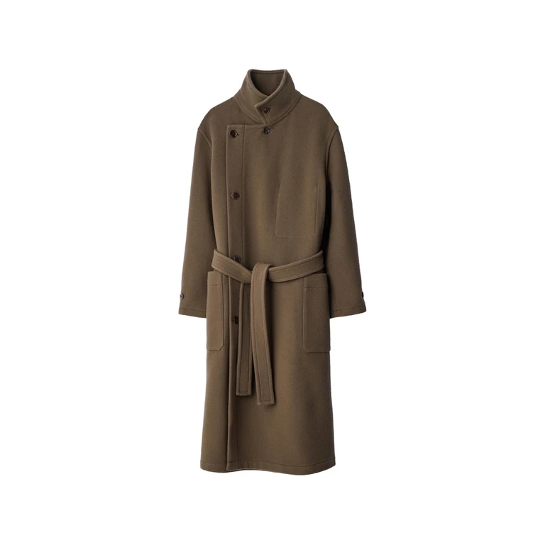 Wrap Coat In Wool
