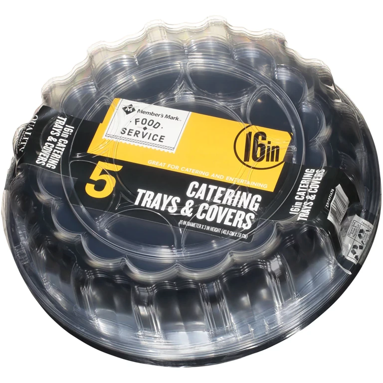 16' Catering Tray with Covers 5 ct.