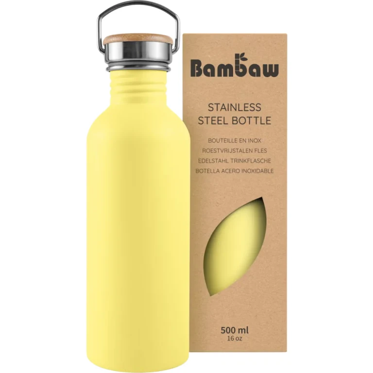 Stainless Steel Water Bottle 500 ml Yellow Beam