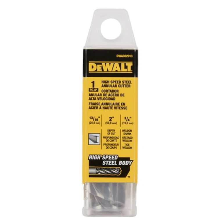 DWAC02013 13/16 in. x 2 in. High Speed Steel Annular Cutter 3/4 in. Weldon