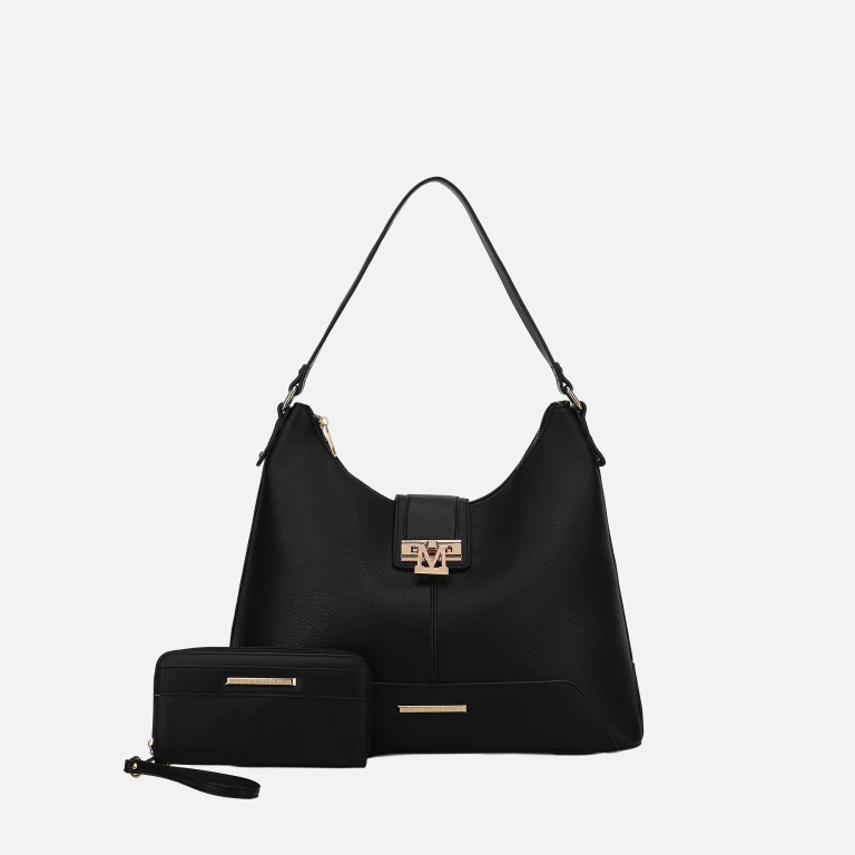by Mia K. - Graciela Solid Hobo Bag and Set