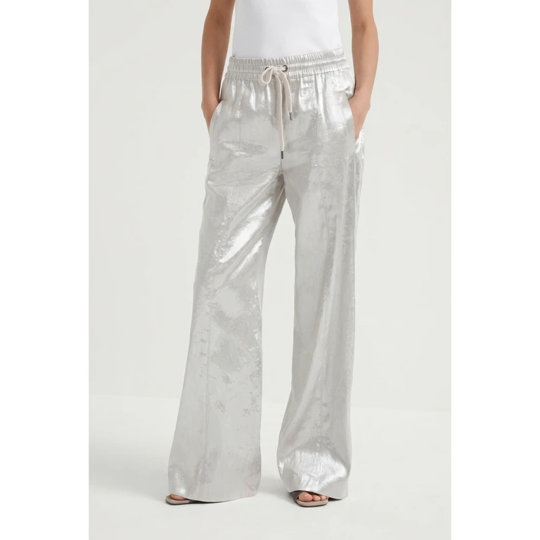Wosilver Linen Wide Leg Trousers