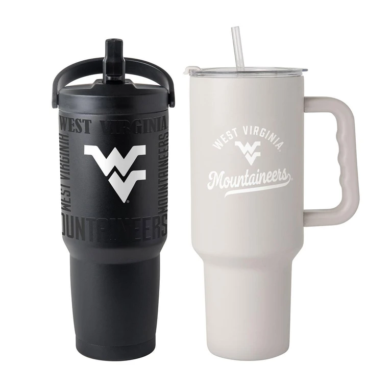 West Virginia Mountaineers Stainless Steel Tumbler Set