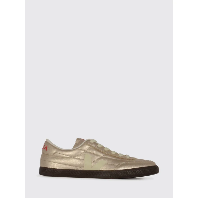 Zapatillas Veja Panenka de punta redonda con acabado metalizado