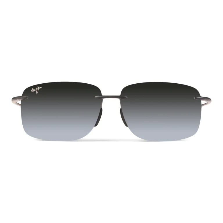 Hema Polarised Rimless Sunglasses - Matte Grey Frame - Neutral Grey Lens