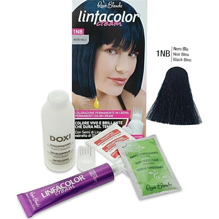Linfacolor 染发膏 黑蓝色