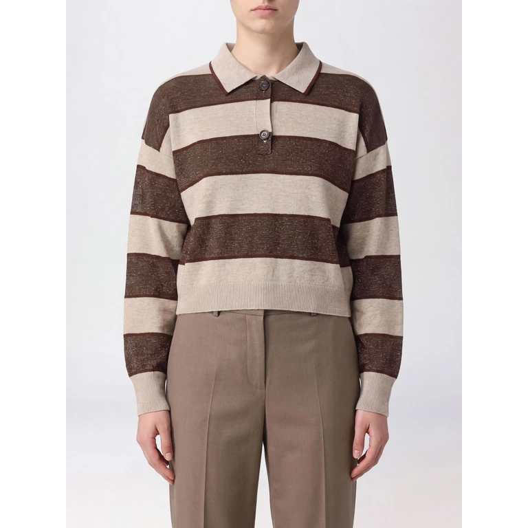 Striped Wool and Cashmere Polo Shirt (M16221605CZC29)