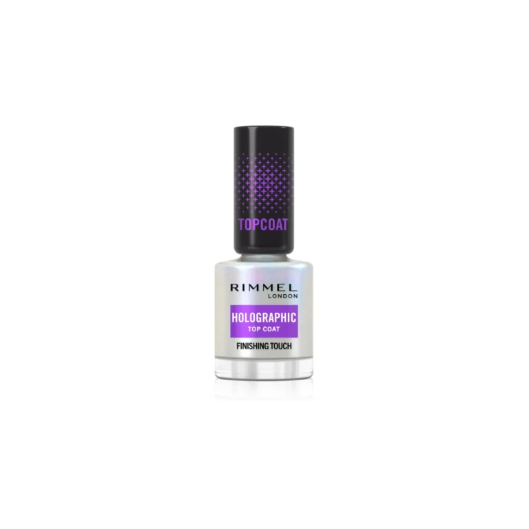Holographic top coat nails with glitter 12 ml