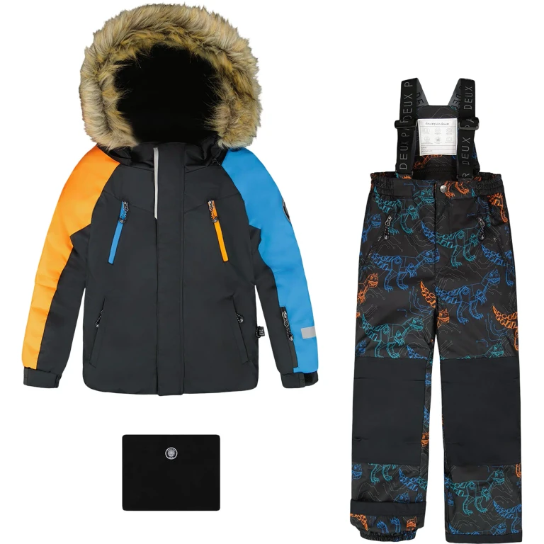 Blue Play Two-Piece Snowsuit with Printed Jacket - Big Boy