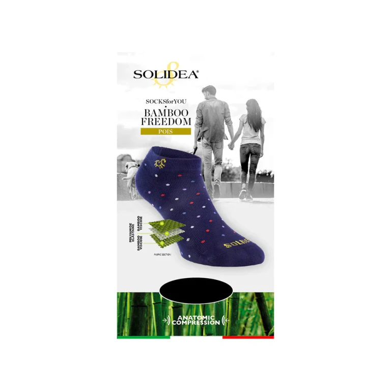 Socks for you Bamboo Freedom Pois Socks Breathable Fabric Black 1S